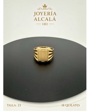 ANILLO SELLO CUADRADO RELIEVES LAT