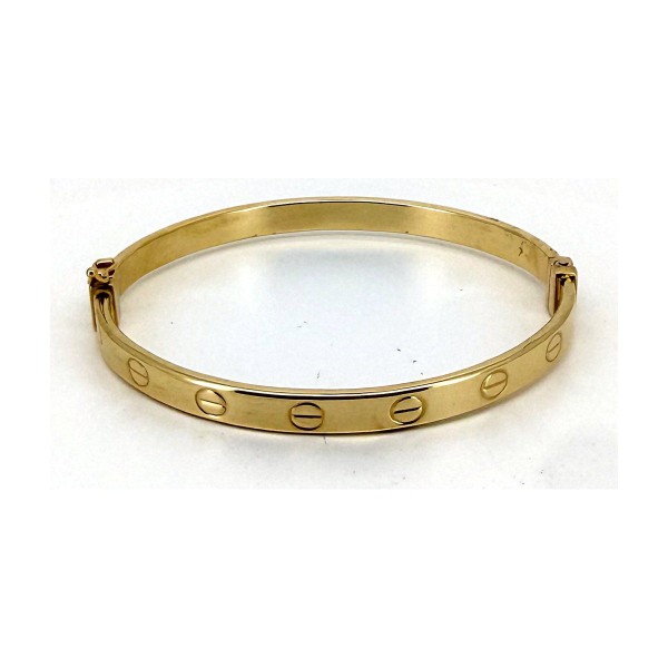 Pulsera pusera l de oro 18k