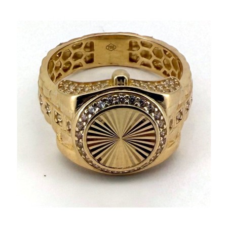 Anillo reloj de oro 18k