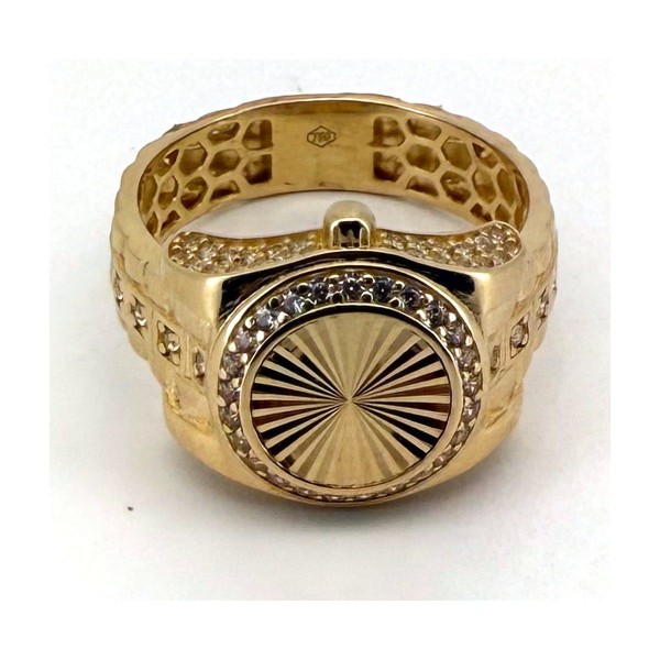 Anillo reloj de oro 18k