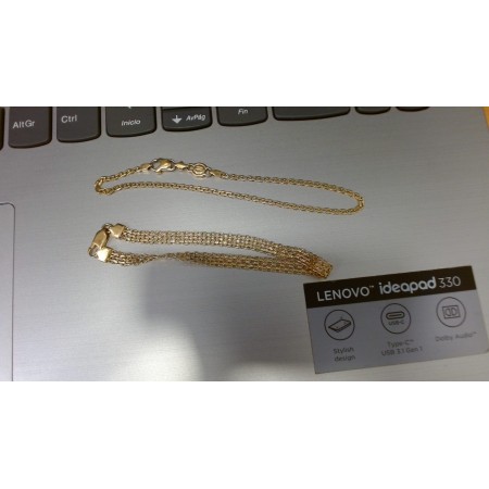 Pulsera tejido chino de oro 18k