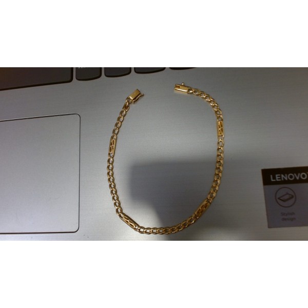 Pulsera de oro 18k 20 cm