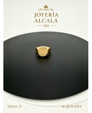 ANILLO SELLO OVALADO