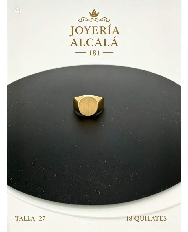 ANILLO SELLO OVALADO