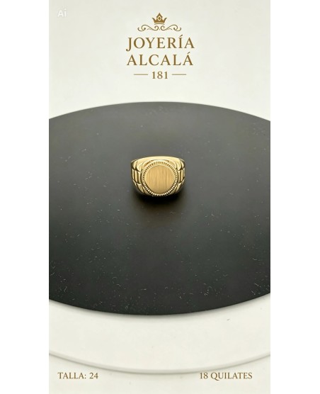 ANILLO SELLO CIRCULAR REBORDE