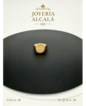 ANILLO SELLO OVALADO