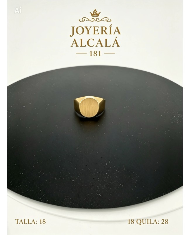 ANILLO SELLO OVALADO