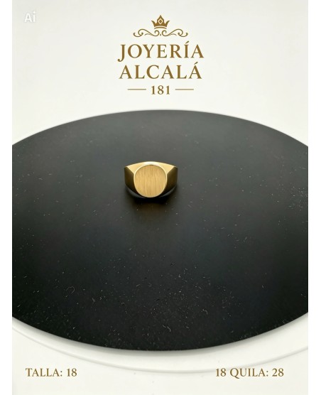 ANILLO SELLO OVALADO