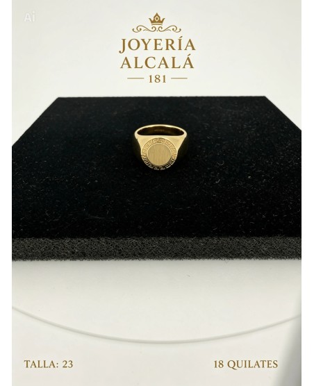 ANILLO SELLO CIRCULAR GRECA 