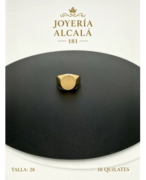 ANILLO SELLO OVALADO