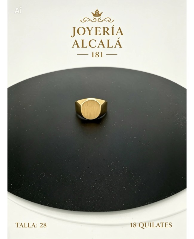 ANILLO SELLO OVALADO