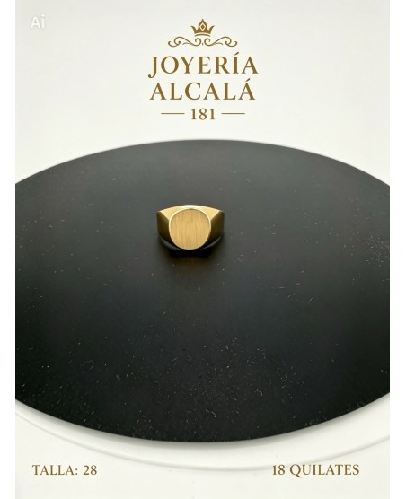 ANILLO SELLO OVALADO
