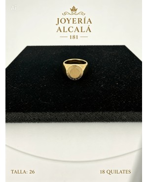 ANILLO SELLO CIRCULAR GRECA 