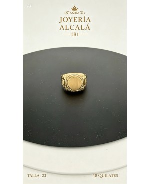ANILLO SELLO CIRCULAR REBORDE