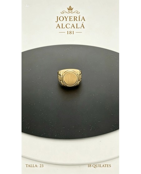 ANILLO SELLO CIRCULAR REBORDE