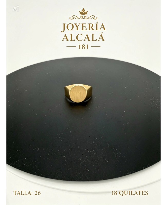 ANILLO SELLO OVALADO