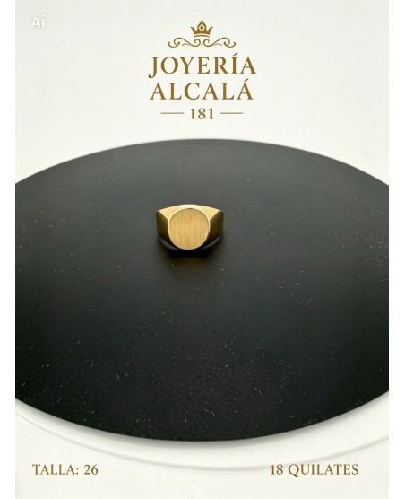 ANILLO SELLO OVALADO