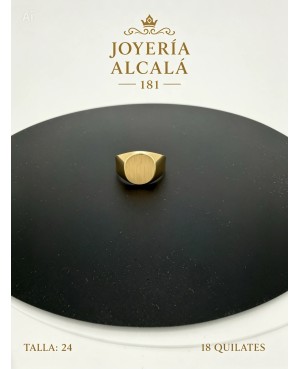 ANILLO SELLO OVALADO