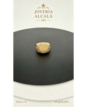 ANILLO SELLO CIRCULAR REBORDE