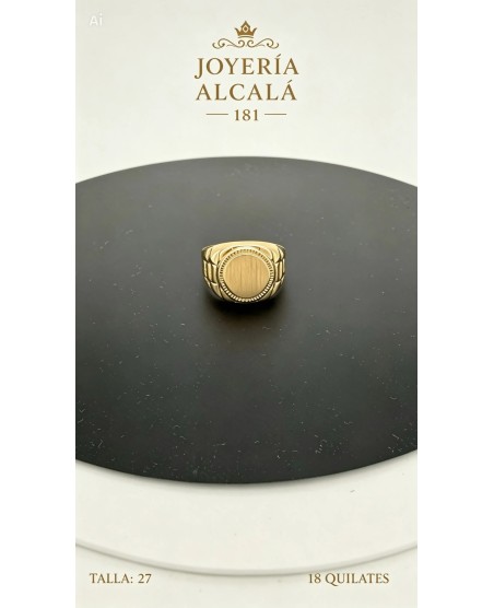 ANILLO SELLO CIRCULAR REBORDE