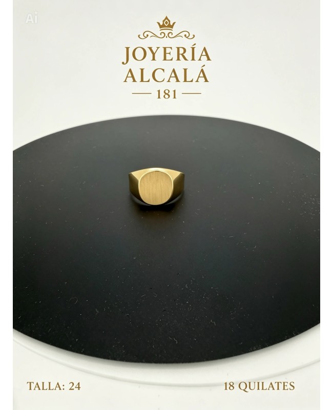 ANILLO SELLO OVALADO