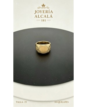 ANILLO SELLO CIRCULAR REBORDE