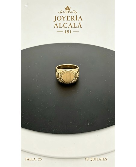 ANILLO SELLO CIRCULAR REBORDE