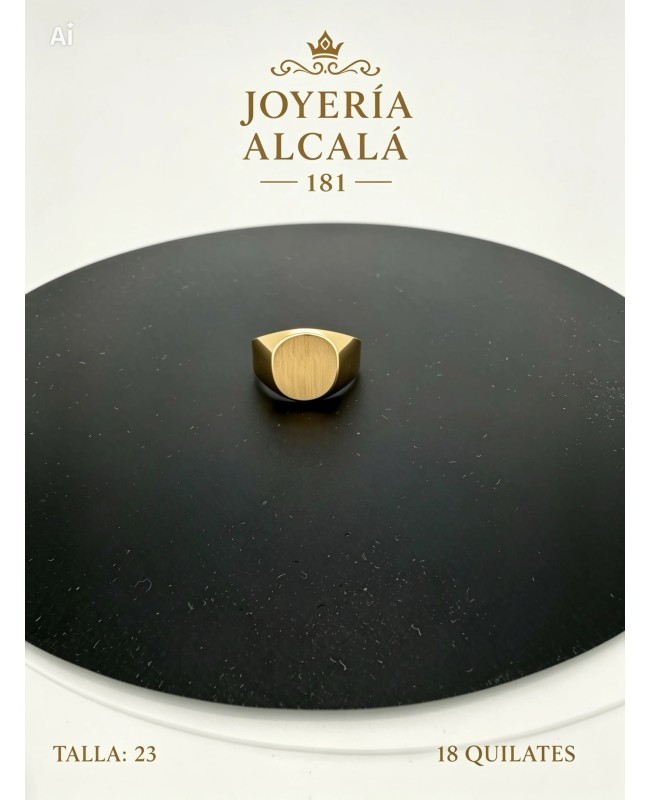 ANILLO SELLO OVALADO