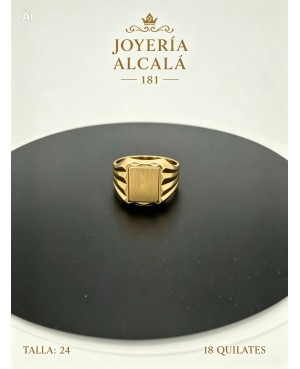 ANILLO SELLO CUADRADO RELIEVES LAT