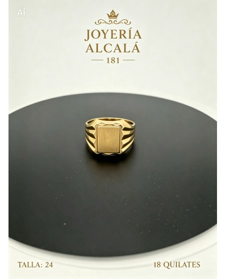 ANILLO SELLO CUADRADO RELIEVES LAT