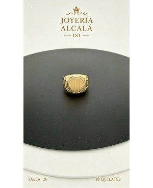 ANILLO SELLO CIRCULAR REBORDE
