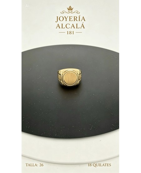 ANILLO SELLO CIRCULAR REBORDE