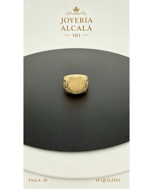 ANILLO SELLO CIRCULAR REBORDE