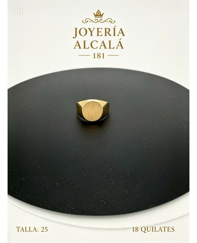 ANILLO SELLO OVALADO