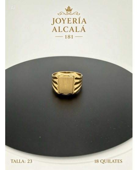 ANILLO SELLO CUADRADO RELIEVES LAT
