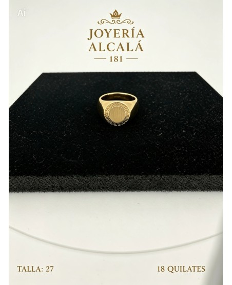 ANILLO SELLO CIRCULAR GRECA 