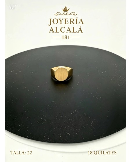 ANILLO SELLO OVALADO