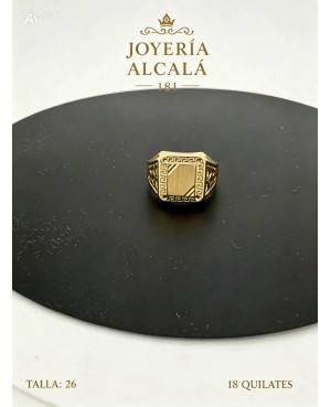 ANILLO SELLO CUADRADO GRECA