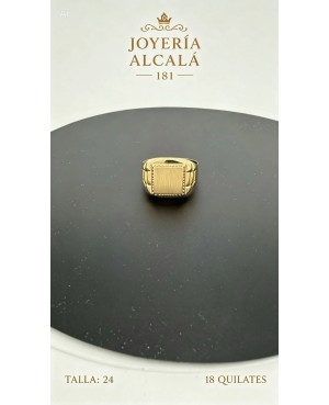 ANILLO SELLO CUADRADO REBORDE