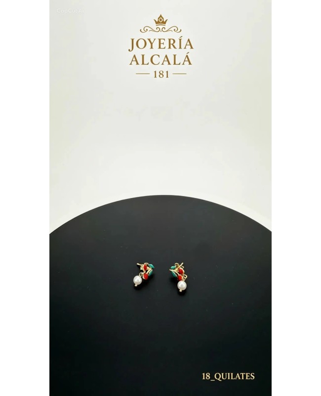 PENDIENTES CEREZAS
