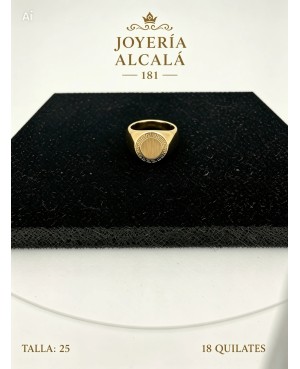 ANILLO SELLO CIRCULAR GRECA