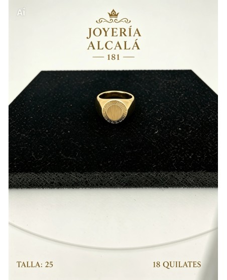 ANILLO SELLO CIRCULAR GRECA