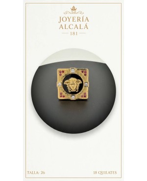 MEDUSA PIEDRAS BLANCAS Y ROJAS
