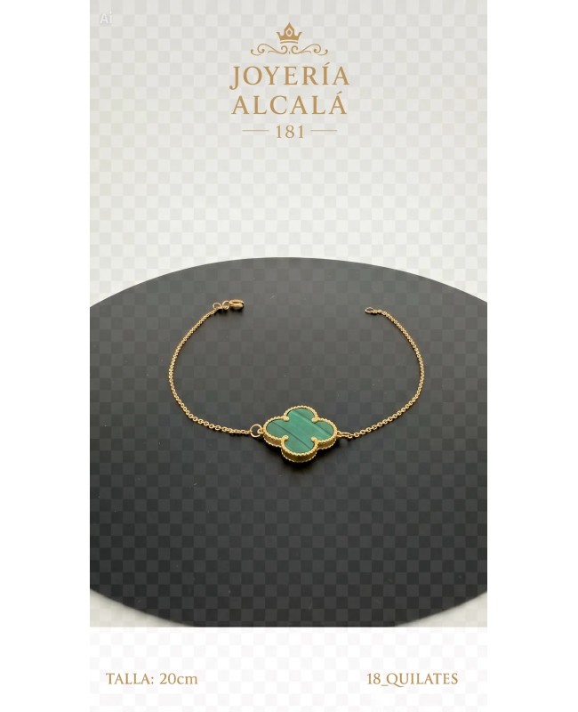PULSERA TREBOL VERDE