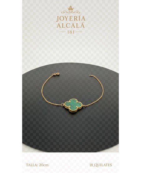 PULSERA TREBOL VERDE