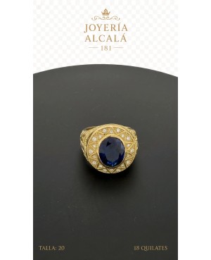 piedra azul circular
