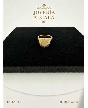 ANILLO SELLO CIRCULAR GRECA 