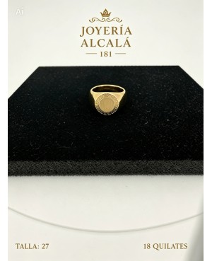 ANILLO SELLO CIRCULAR GRECA