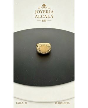 ANILLO SELLO CIRCULAR REBORDE